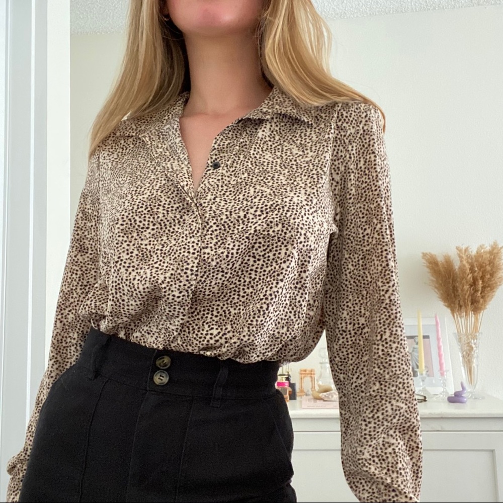 Leopard print blouse